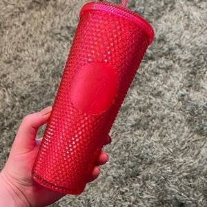 Starbucks pink studded tumbler